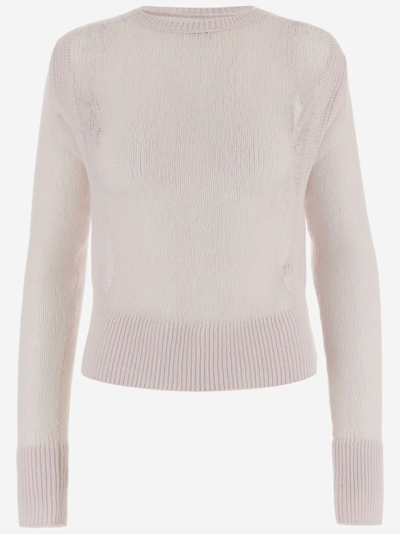 cashmere crew neck sweater by Selfnex