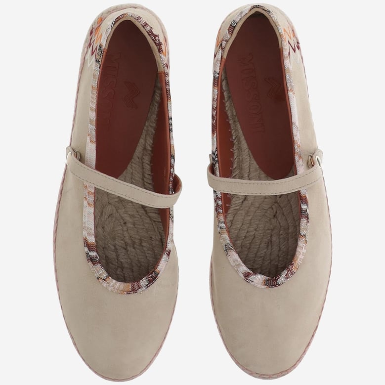 espadrilles zigzag viscose-blend beige by Selfnex