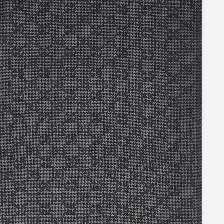 wool and silk shawl with gg motif by Selfnex