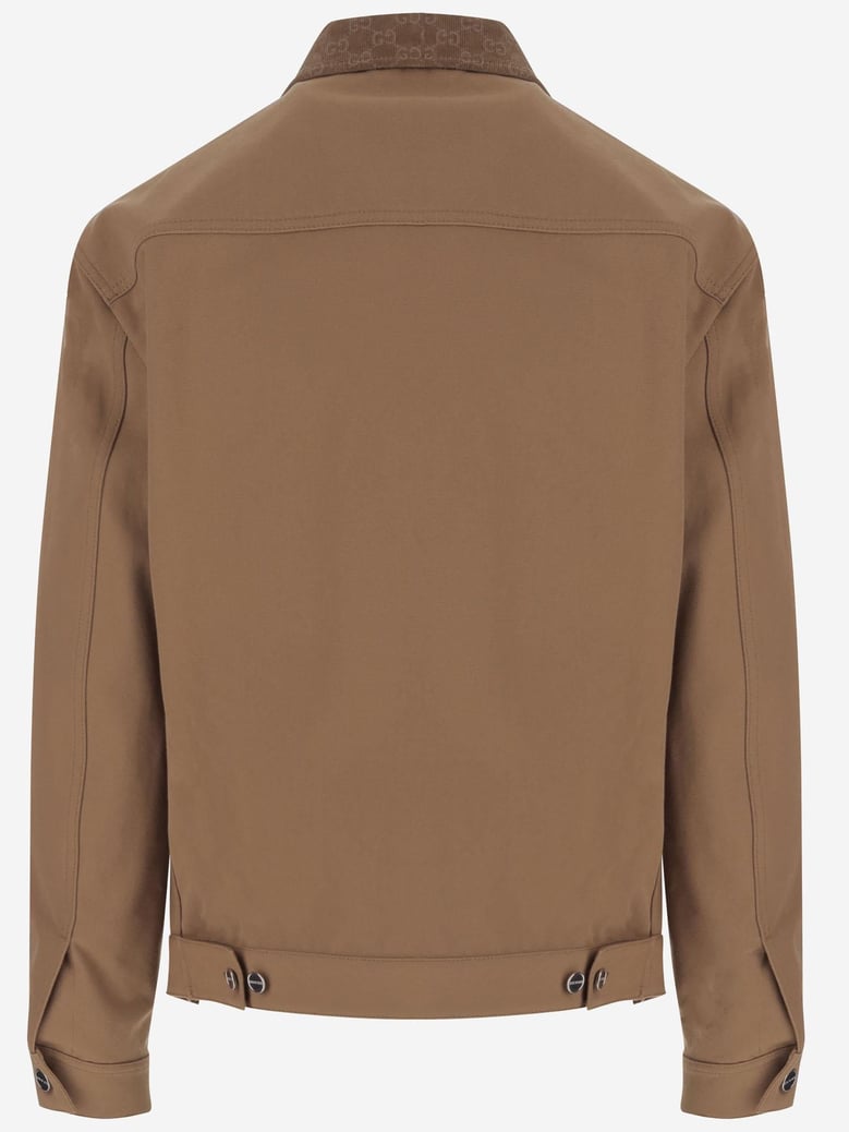 cotton jacket with gg details by Selfnex