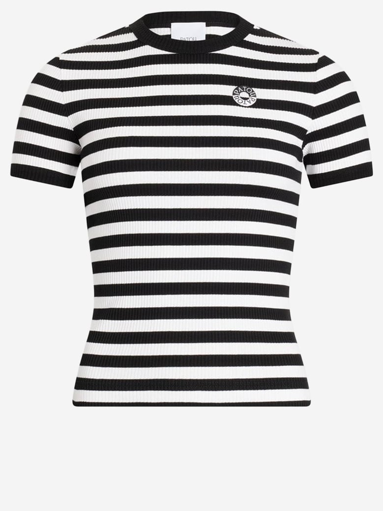 cotton t-shirt with striped pattern by Selfnex