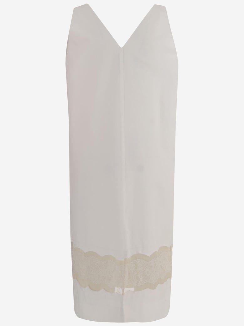 cotton dress with lace trim by Selfnex