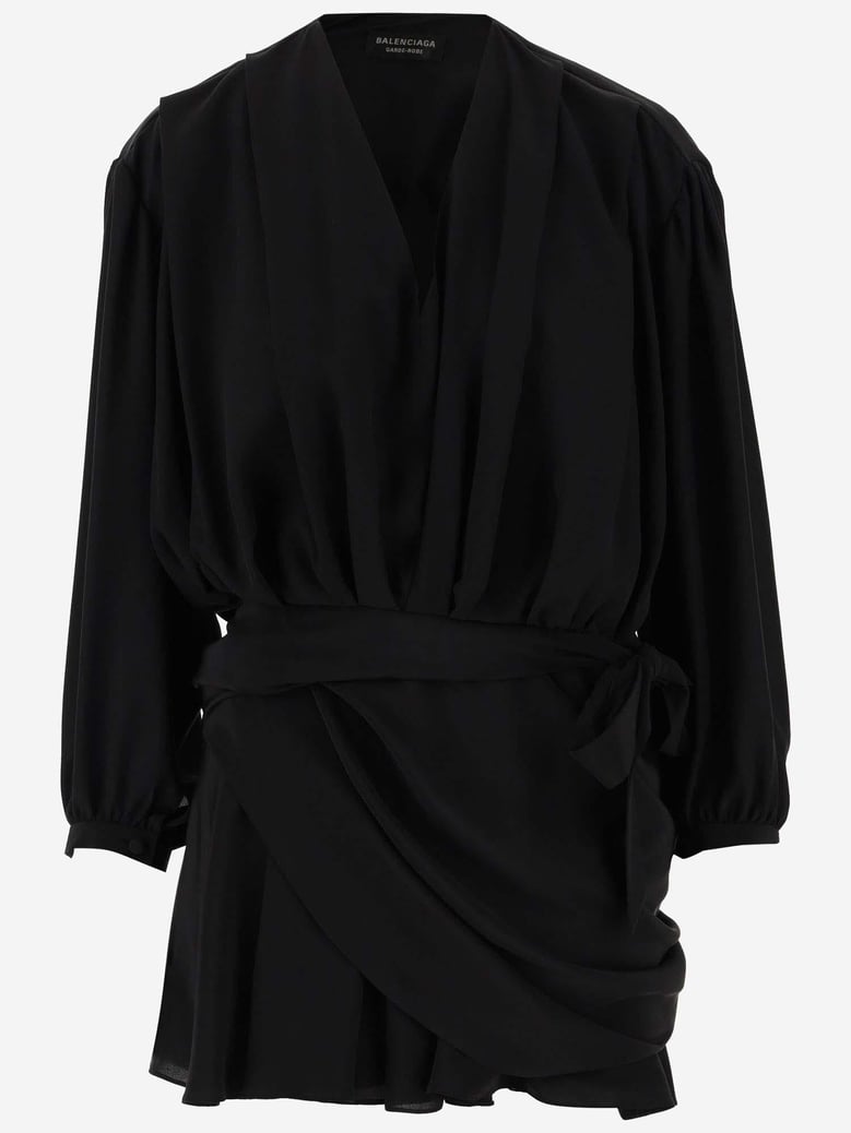 dress draped silk by Selfnex