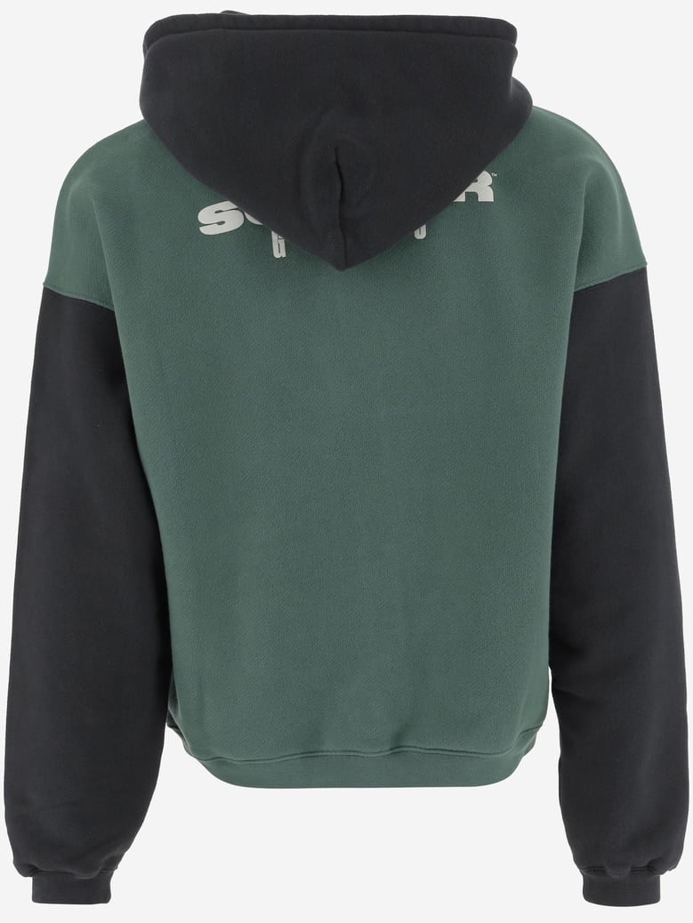 logo cotton sweatshirt by Selfnex