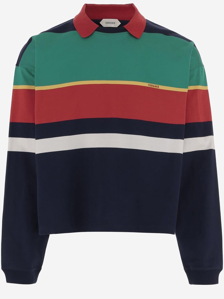 polo shirt striped cotton by Selfnex