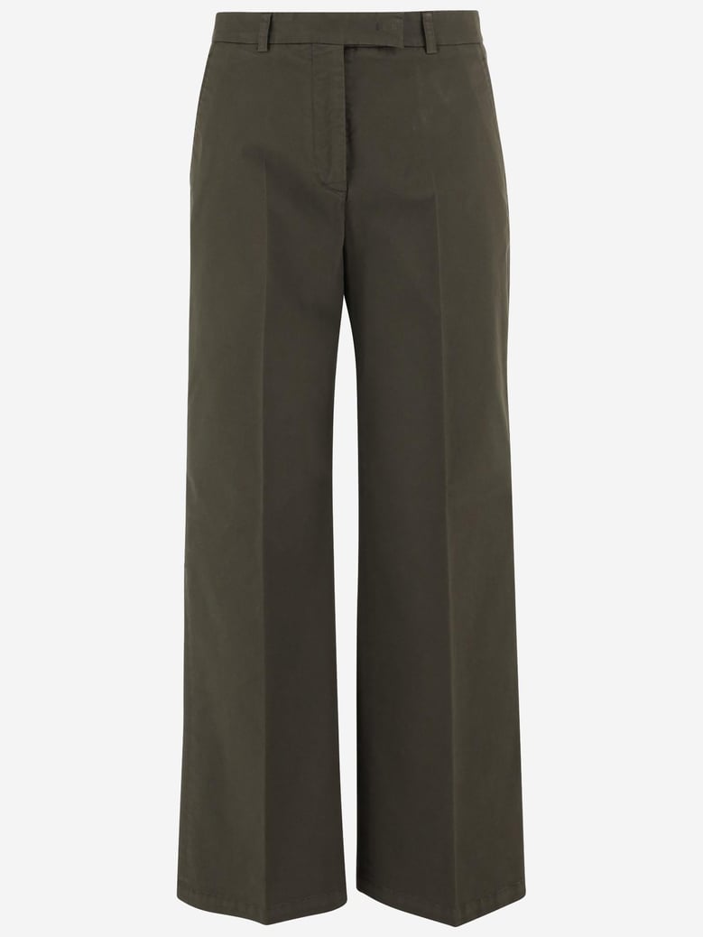 stretch cotton pants by Selfnex