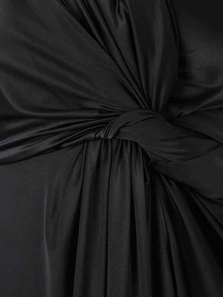 asymmetrical dress in stretch fabric by Selfnex
