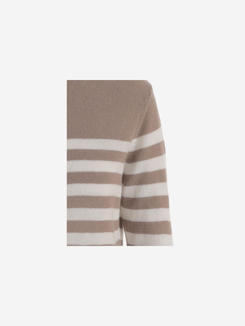 cashmere sweater with striped pattern by Selfnex
