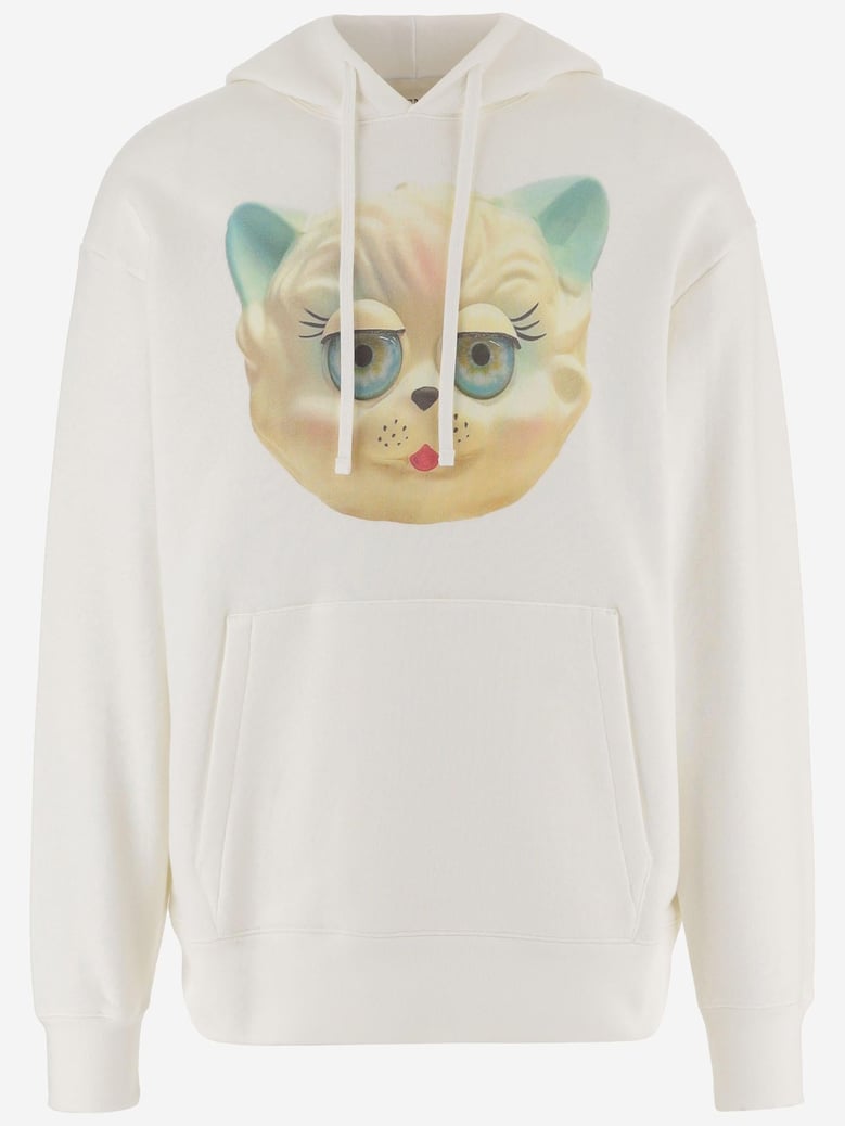 sweatshirt le chat print cotton by Selfnex