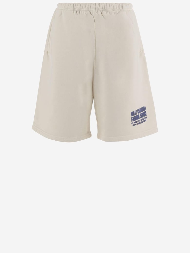 cotton shorts ivory by Selfnex