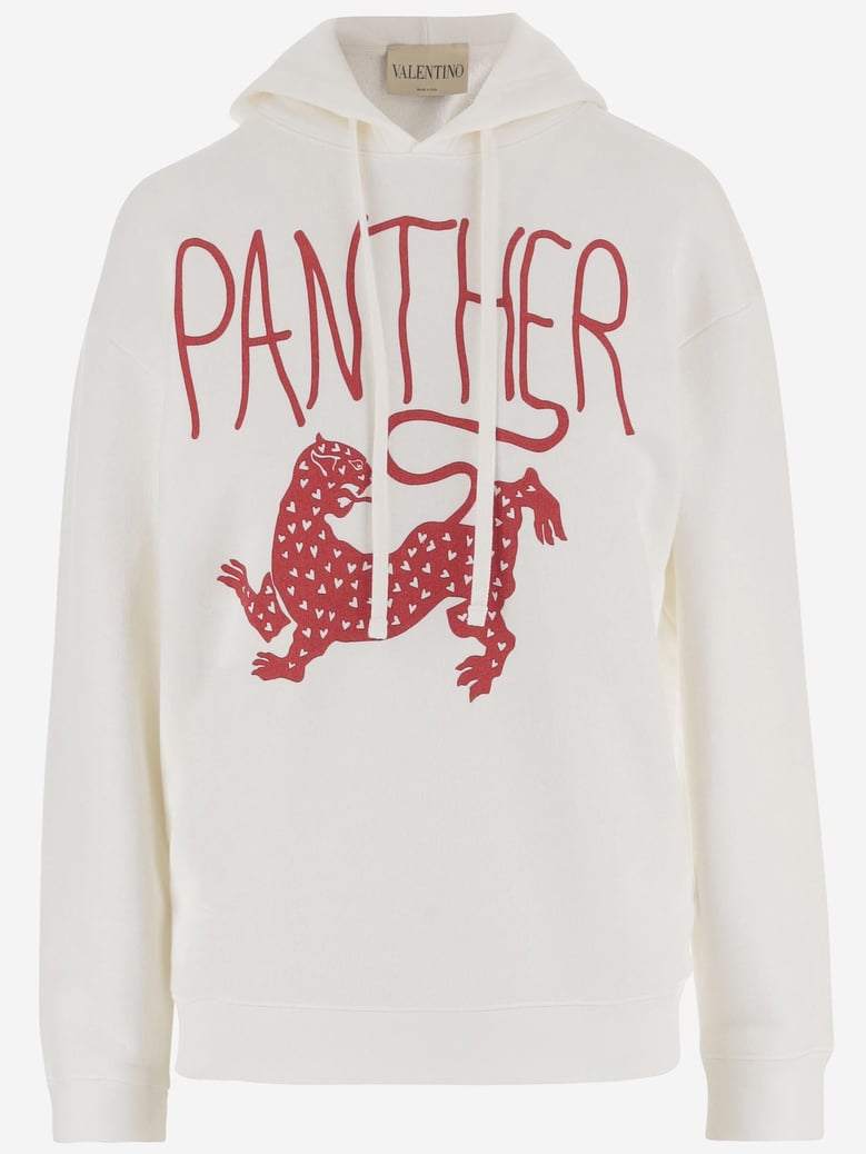 cotton sweatshirt with print by Selfnex