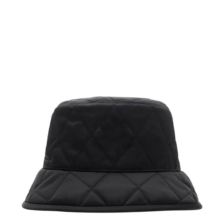 bucket hat horseshoe-quilted black by Selfnex