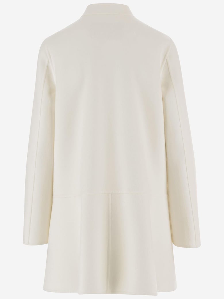 virgin wool and cashmere coat by Selfnex