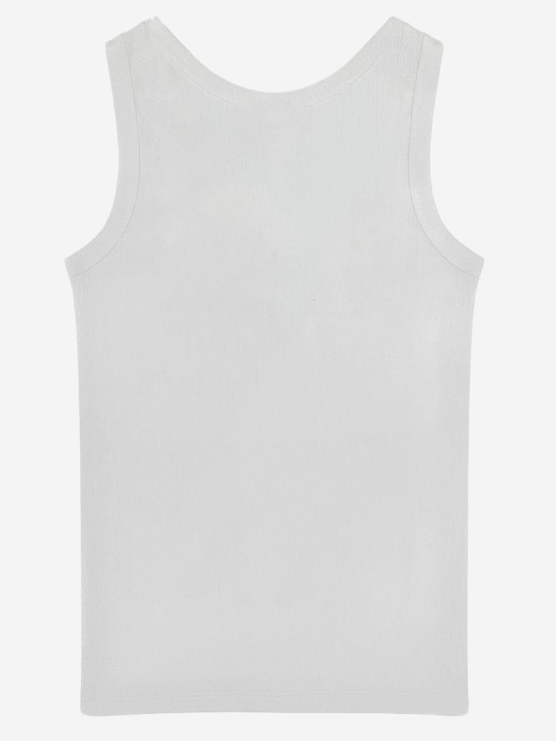 stretch cotton tank top with logo by Selfnex