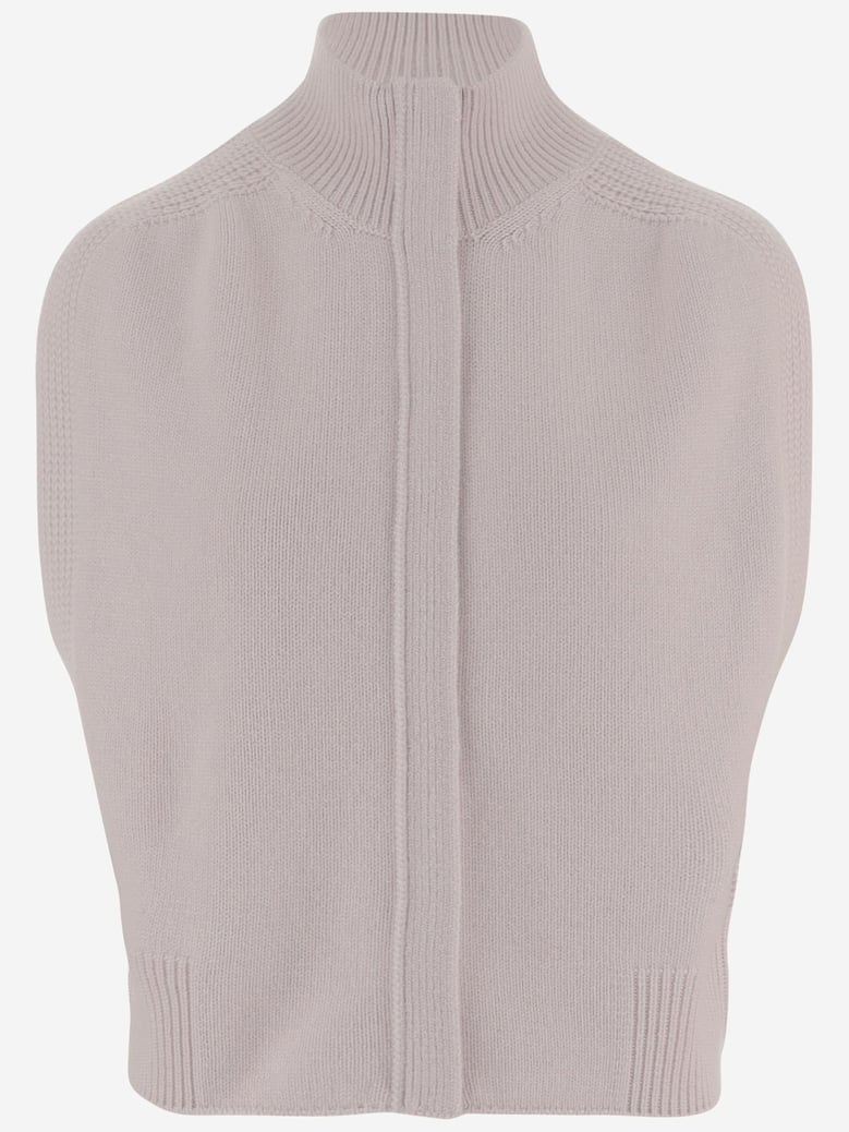 cashmere sleeveless sweater by Selfnex