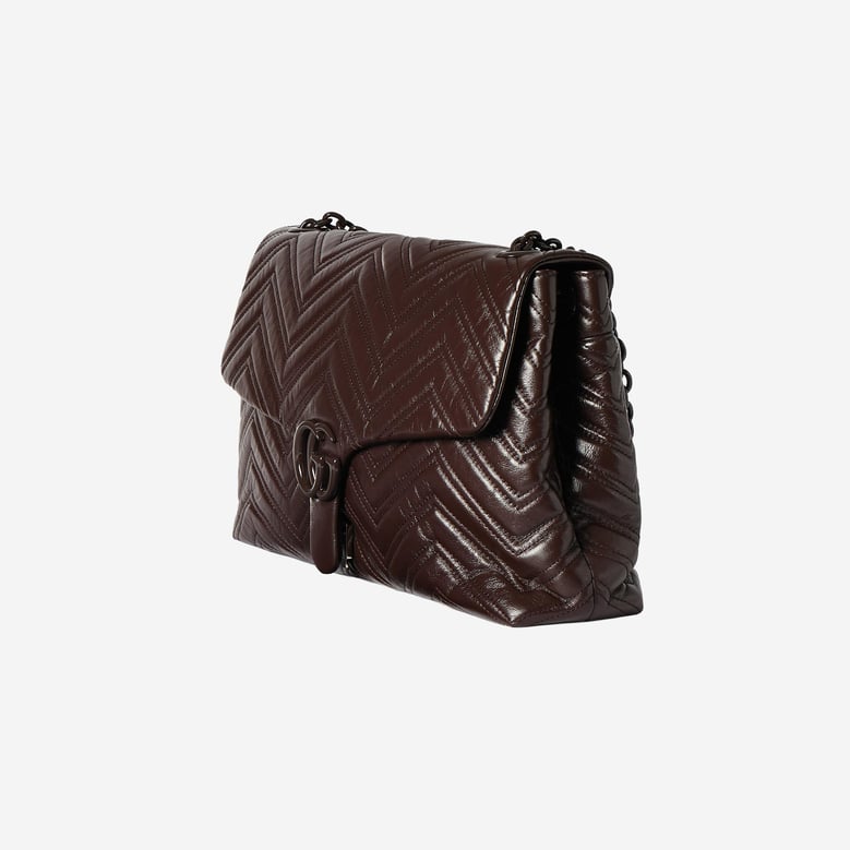marmont shoulder bag in brown calfskin by Selfnex