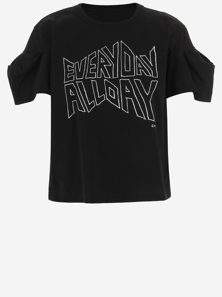 t-shirt double-sleeve cotton, black by Selfnex