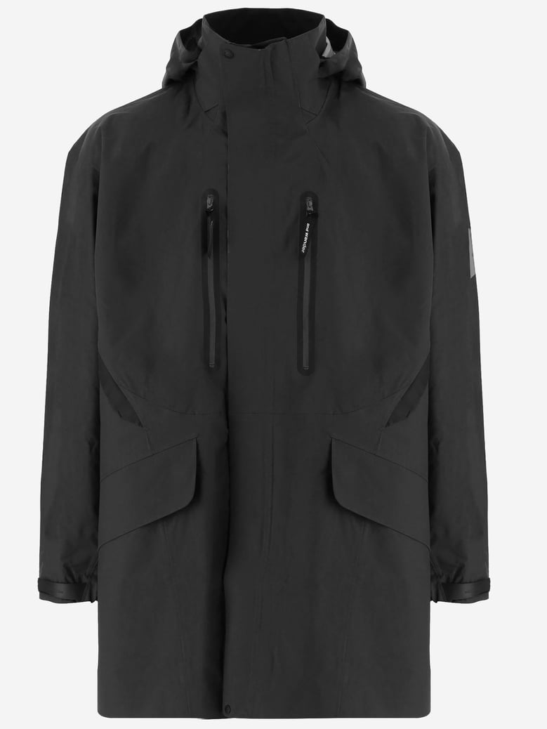 technical hooded jacket with pockets by Selfnex