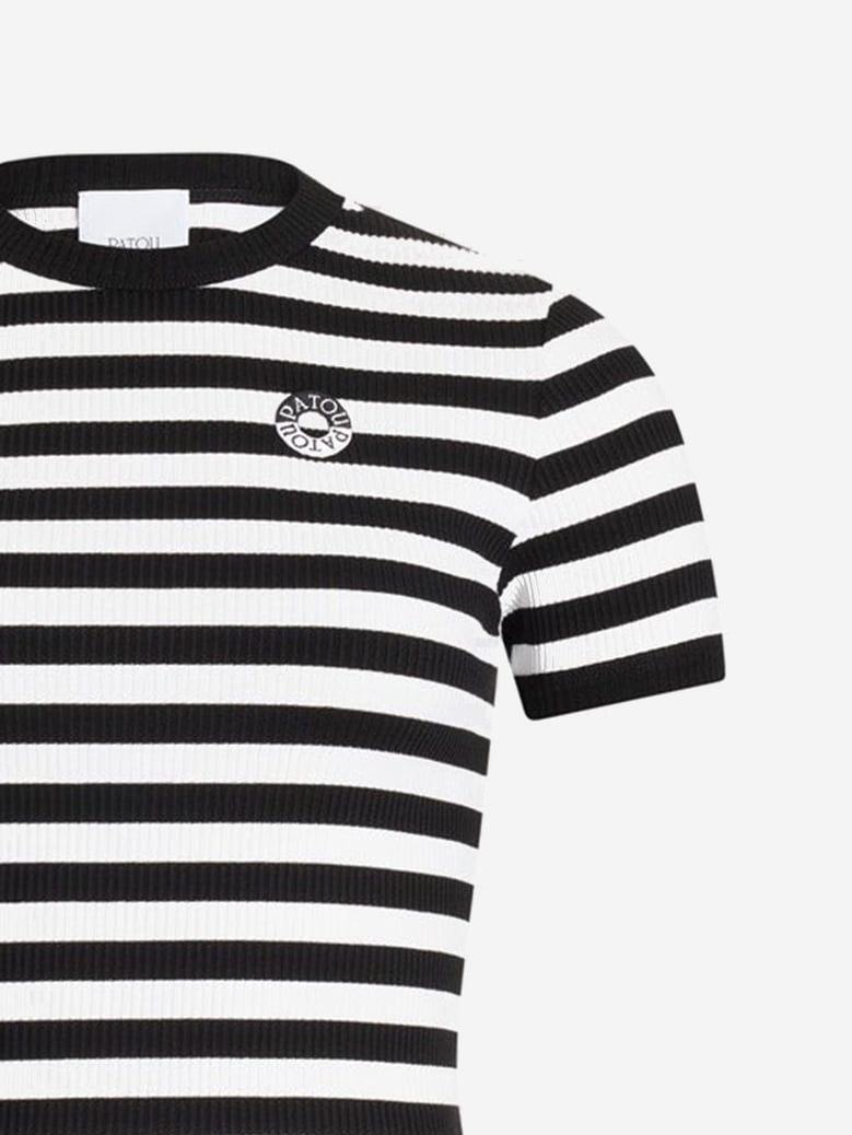 cotton t-shirt with striped pattern by Selfnex