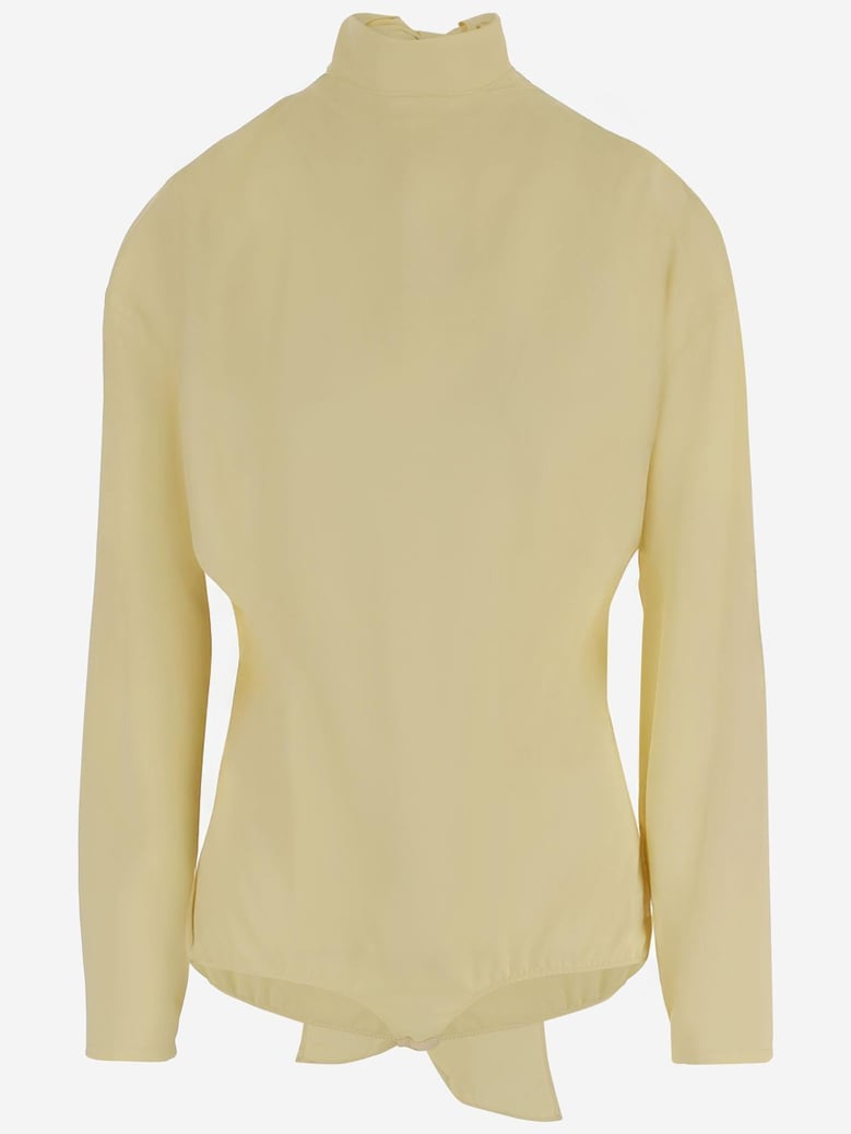 viscose shirt light yellow by Selfnex