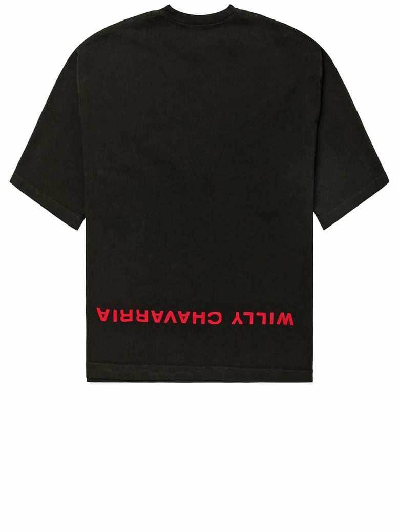 t-shirt with front embroidery black cotton by Selfnex