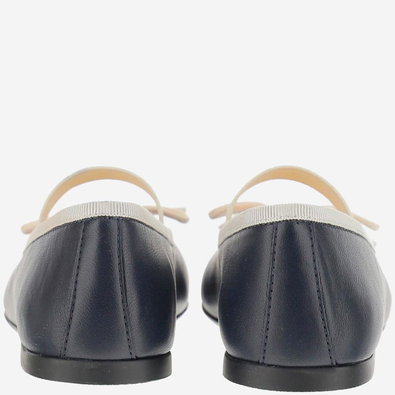 ballet flats lambskin navy by Selfnex