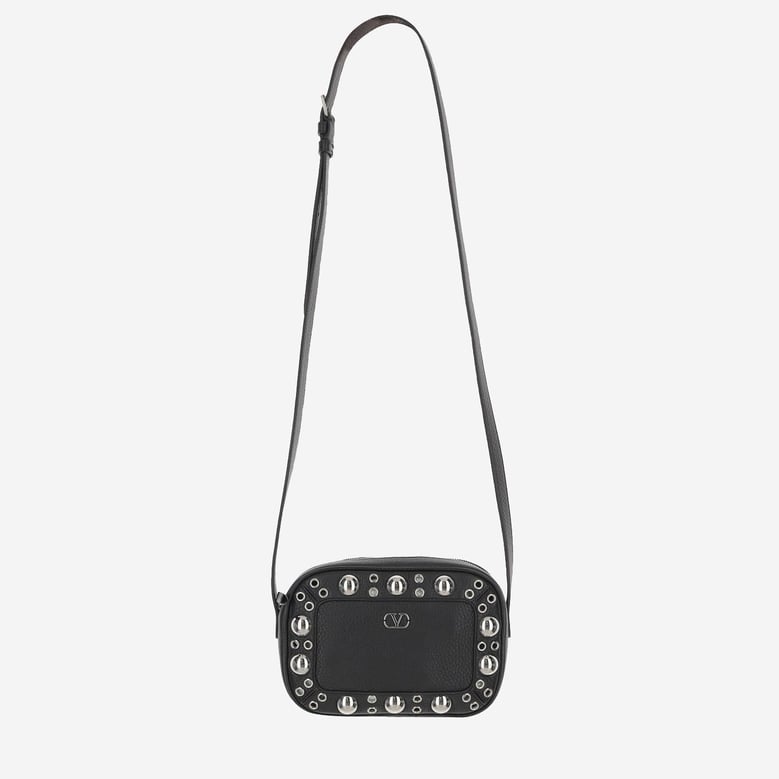 suede crossbody bag with vlogo by Selfnex