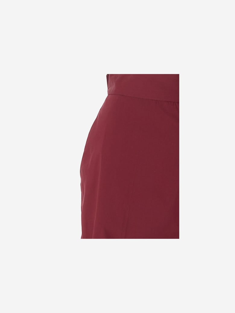 wide-leg trousers bordeaux by Selfnex
