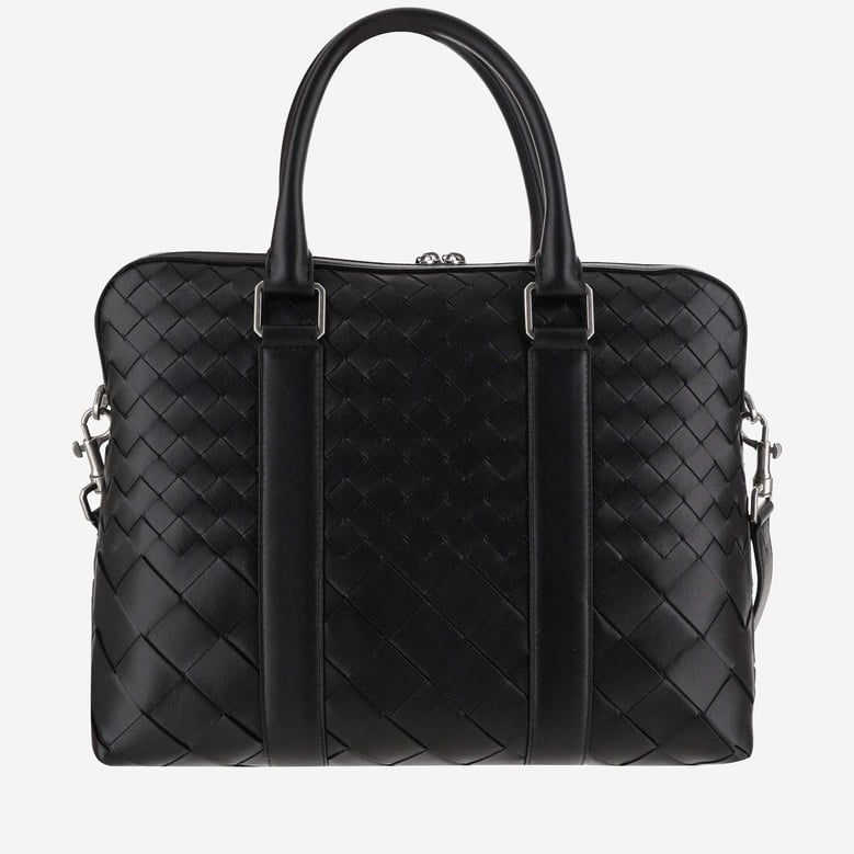 slim intrecciato business bag by Selfnex