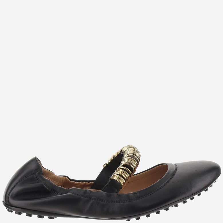 ballerina slippers nappa leather black by Selfnex