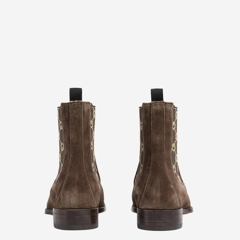 ankle boots in suede — brown by Selfnex