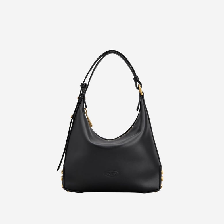 mini leather bag metal dots black by Selfnex