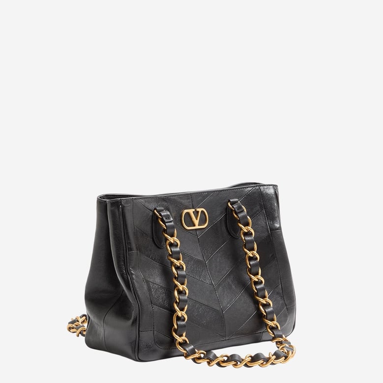 lasein leather bag with chevron pattern by Selfnex