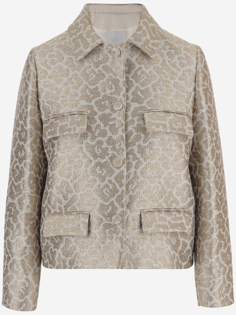 graphic pattern jacket by Selfnex
