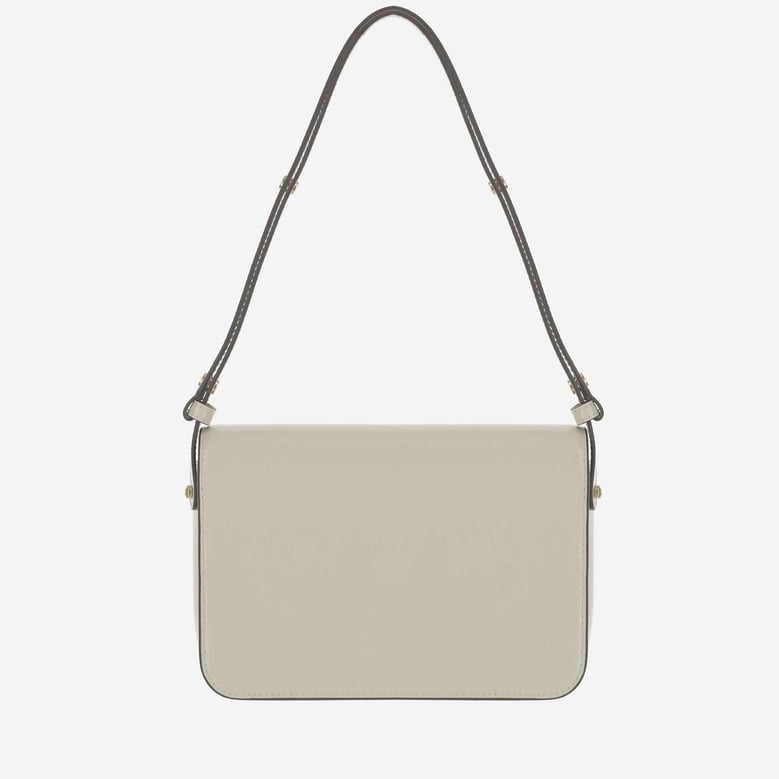 glossy leather shoulder bag by Selfnex