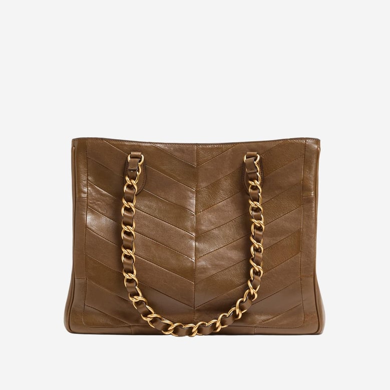lasein leather bag with chevron pattern by Selfnex