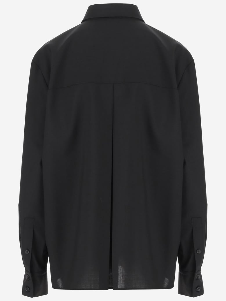 yatty wool top shirt by Selfnex