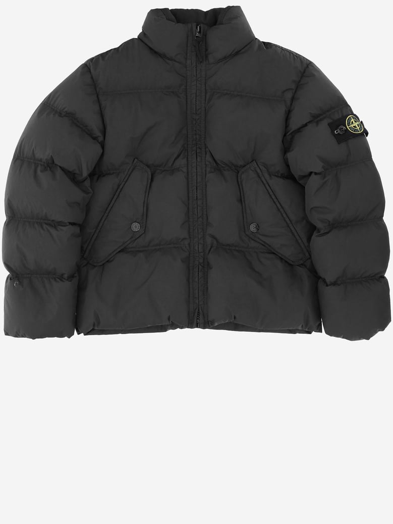 down jacket nylon black by Selfnex