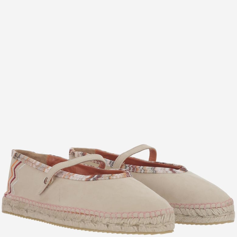 espadrilles zigzag viscose-blend beige by Selfnex