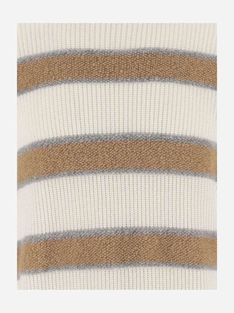 cashmere sweater with striped pattern by Selfnex