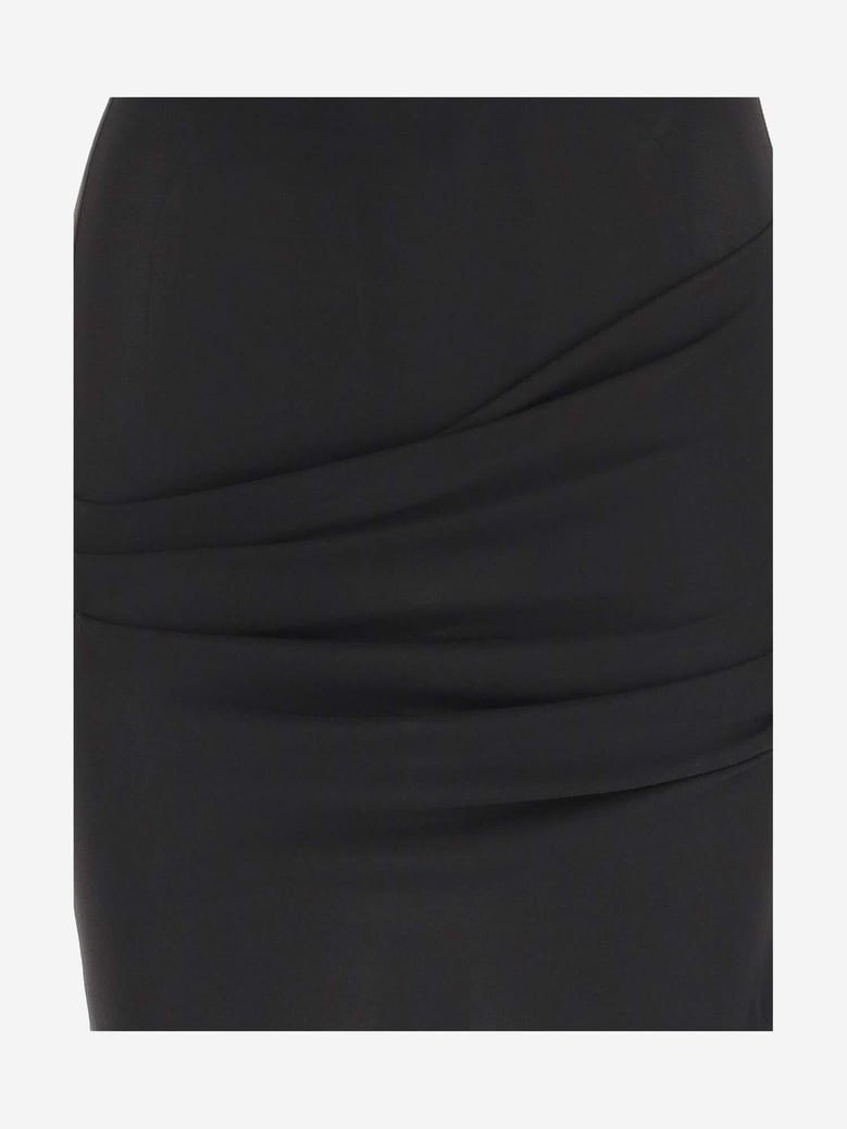draped mini dress by Selfnex