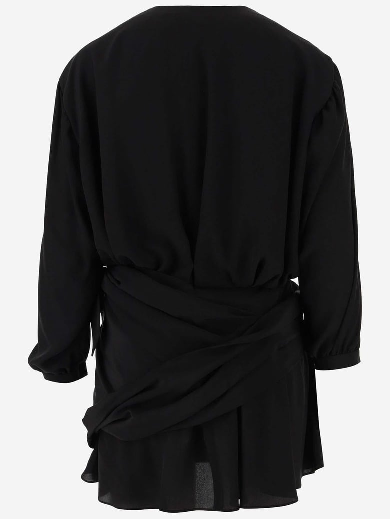 dress draped silk by Selfnex