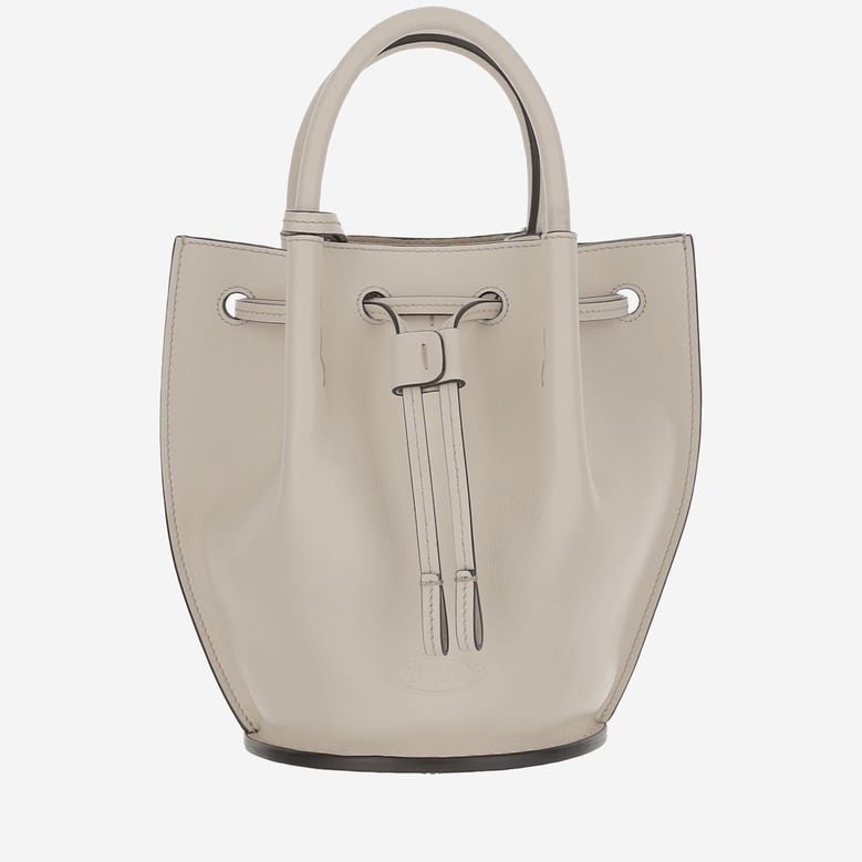 small leather bucket bag by Selfnex