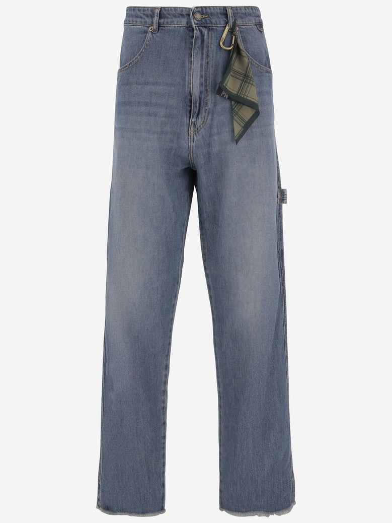 cotton blend denim jeans by Selfnex