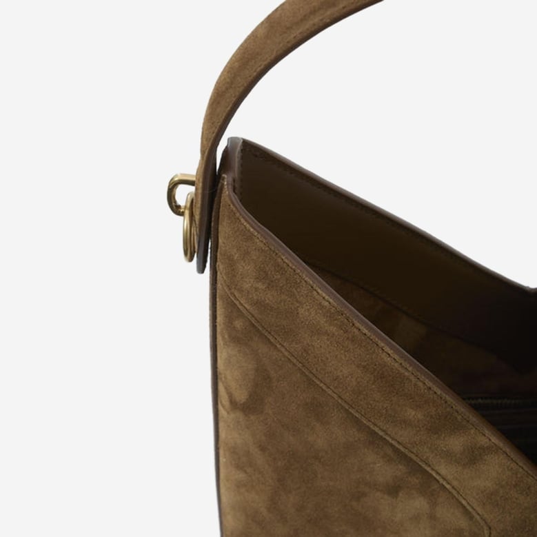y bucket bag in suede by Selfnex