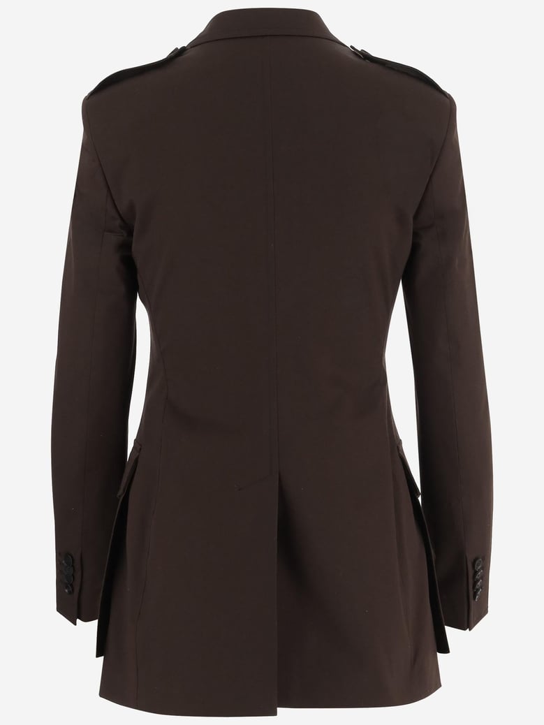 jacket stretch cotton brown by Selfnex