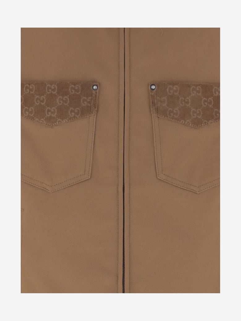 cotton jacket with gg details by Selfnex