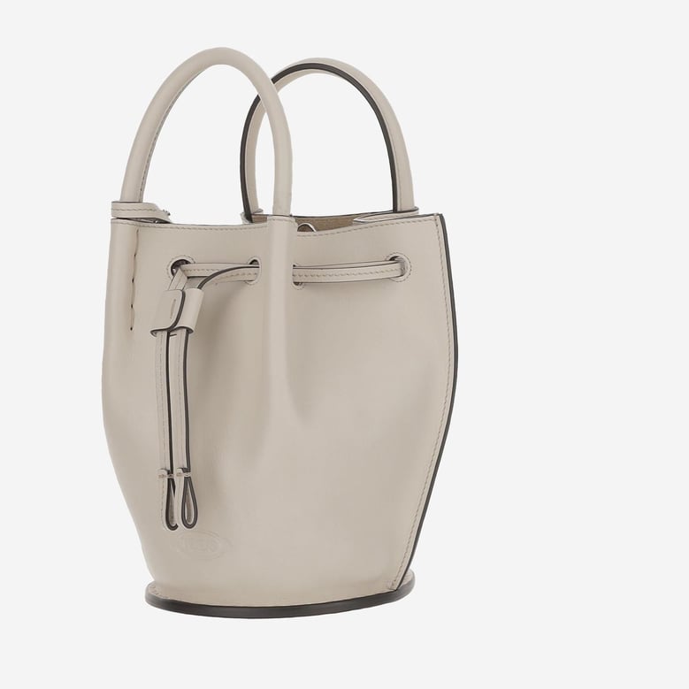 small leather bucket bag by Selfnex