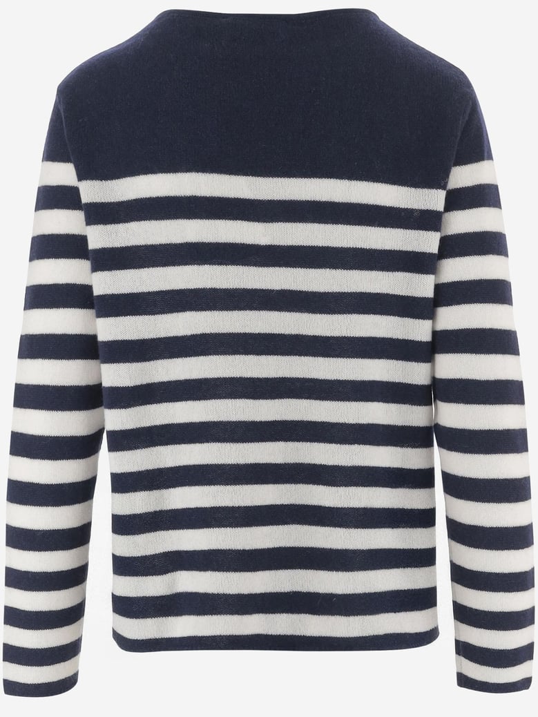 cashmere sweater with striped pattern by Selfnex