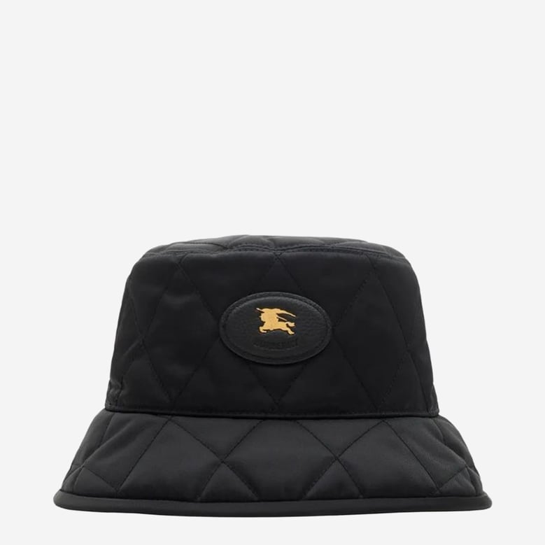 bucket hat horseshoe-quilted black by Selfnex